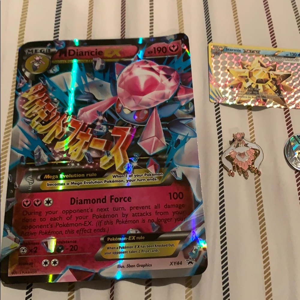 Pokémon Mega Diancie EX, Starmie BREAK and pins